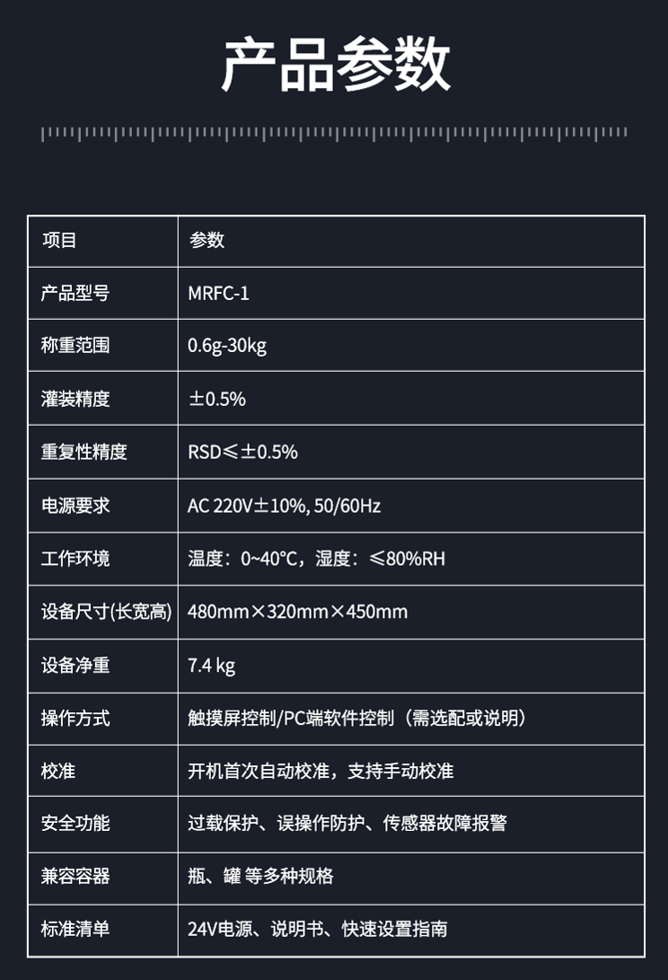稱重分裝儀參數(shù) 稱重分裝儀參數(shù)